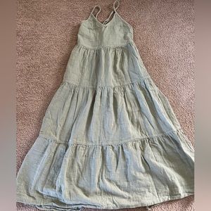 Able Maxi Tiered Linen Dress